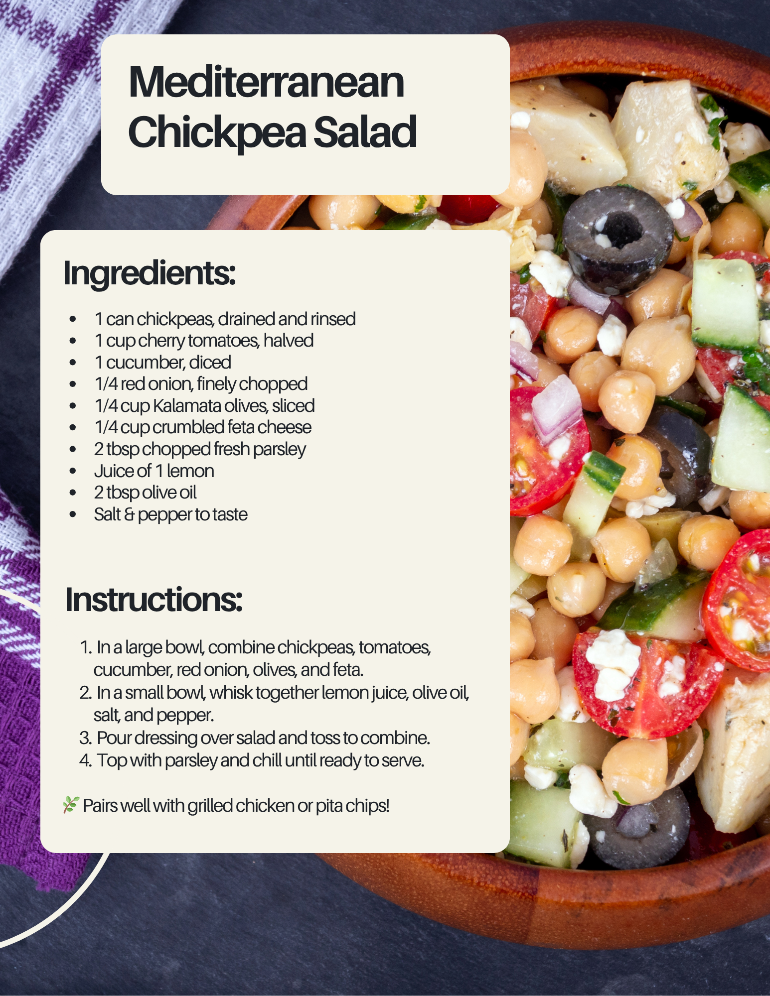 Chickpea salad